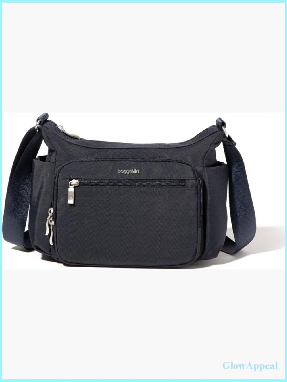 Nylon Hobo Crossbody Bag RFID Protection Adjustable Strap Lightweight